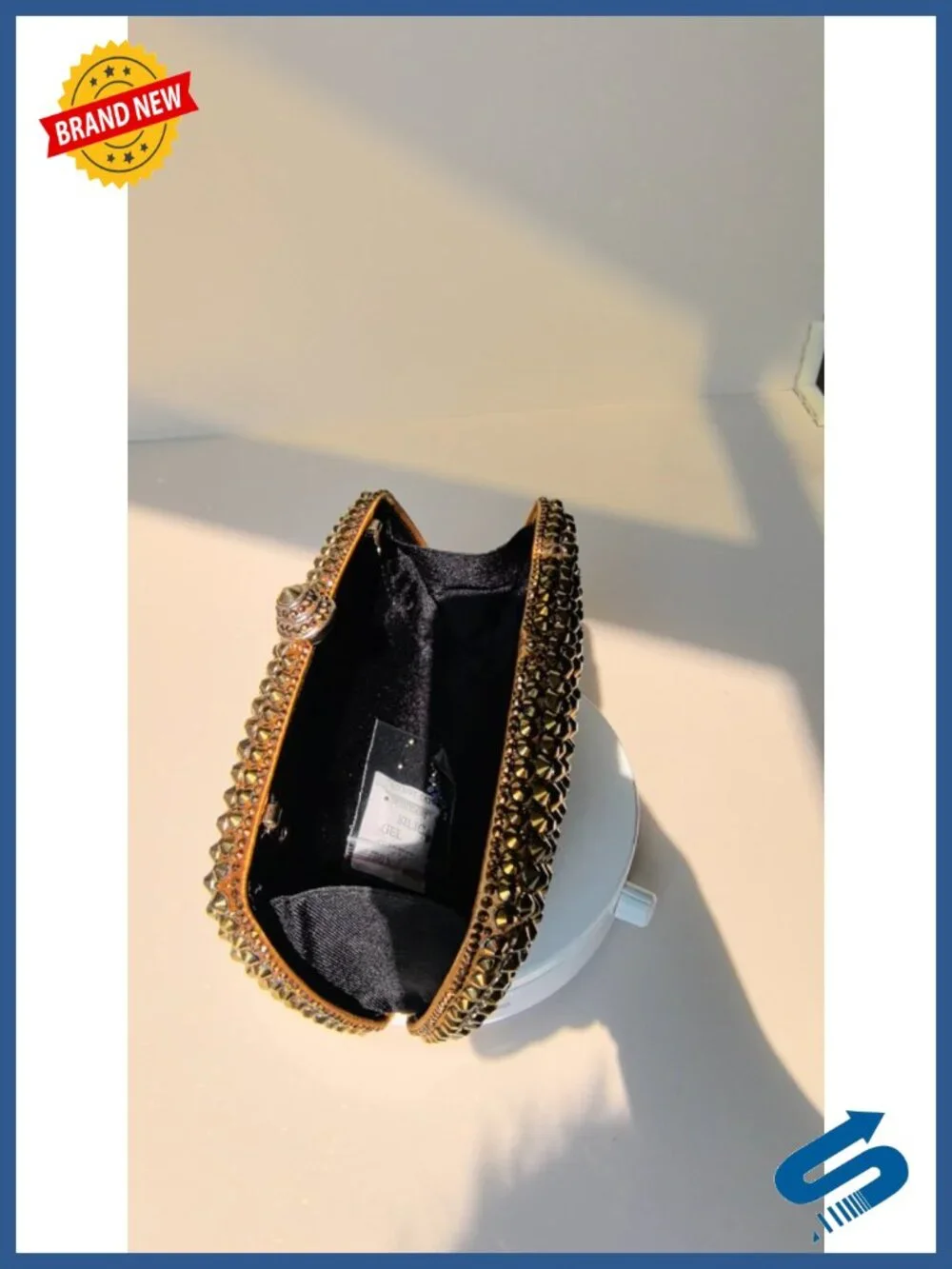 Rhinestone Crystal Clutch Evening Bag Formal Wedding Party Handbag